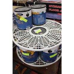 9 1 GALLON PAILS OF TERRA COTTA PAINT