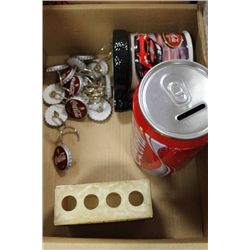 BOX OF COCA COLA COLLECTIBLES