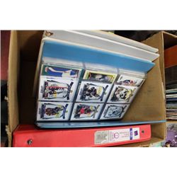 BOX W/ 4 BINDERS WITH OVER 620 UPPERDECK,