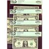 Image 1 : US; 2006 $1 FR-1933-F #F00001601I/1605I, PMG Gem UNC66PPQ.  Lot of 5 consecutive issues.