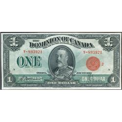 1923 $1 DC-25g #Y-893921, CCC CH UNC63.