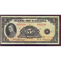 1935 $5 BC-5 #A421120,  PMG VF30.