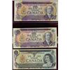 Image 1 : 1973 $1 BC-46aA #*FA3280047 BCS AU50, 1971 $10 BC-49bA #*DR3212458 BCS CH UNC64 & 1971 $10 BC-49cA #