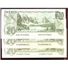 Image 1 : 1979 $20 BC-54a, BC-54cA(2).  Lot of 3 notes EF to UNC.