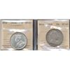 Image 1 : Nfld 1908 50¢ & 1919c ICCS EF45.  Lot of 2 coins.