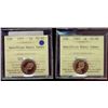 Image 1 : 1969 1¢ & 1971 ICCS PL66.  Lot of 2 coins both ICCS Ultra Heavy Cameo.  Lot of 2 coins.
