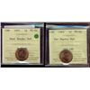 Image 1 : 1983 1¢ Nr & Far Types ICCS MS66RD.  Lot of 2 coins