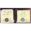 Image 1 : 1875H 5¢ Sml & 1884 Nr.  Lot of 2 key dates ICCS G4 & G6 respectively.  1884 desiganted with mark.