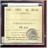 Image 1 : 1903 5¢ ICCS MS60.