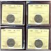 Image 1 : 1925 5¢ ICCS F12.  Lot of 4 coins.