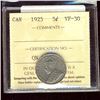 Image 1 : 1925 5¢ ICCS VF30.