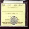 Image 1 : 1929 10¢ ICCS MS65.  Crisp sharp white example.