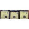 Image 1 : 1973 10¢, 1974 & 1975 ICCS MS66.  Lot of 3 coins.