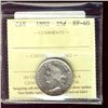 Image 1 : 1892 25¢ ICCS EF40.