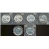 Image 1 : 1935 $1, 1936 & 1949.  Lot of 6 coins, 2 of each date all UNC+++.