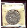 Image 1 : 1947 $1 Ptd 7 Quad HP ICCS AU55.