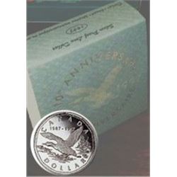 RCM Lot;  includes 1997 10th Anniversary Silver Proof Loon.  In original leather case but no cover.