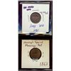 Image 1 : US American Civil War Token Lot;  includes 1863 OUR NAVY/MONITOR & Hussey's Special Post issue.  Lot