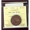 Image 1 : 1876H 1¢ ICCS MS63RB.