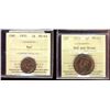 Image 1 : 1919 1¢ & 1933 ICCS MS63 RB & Rd respecively.  Lot of 2 coins.
