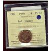 Image 1 : 1960 1¢ ICCS PL67RD Cameo. Top graded.
