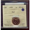Image 1 : 1999 1¢ ICCS MS67RD.