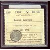 Image 1 : 1909 5¢ RL ICCS AU50.