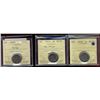 Image 1 : 2005P 5¢ MS66, 2003P NE & 2005P VE Day MS65.  Lot of 3 coins all ICCS graded.