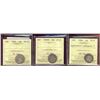 Image 1 : 1886 10¢, 1890H & 1904.  Lot of 4 ICCS coins VG8 to F12.