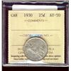 Image 1 : 1930 25¢ ICCS AU50.