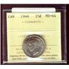 Image 1 : 1946 25¢ ICCS MS64.