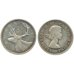 1959 25¢ ICCS MS65.