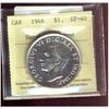 Image 1 : 1946 $1 ICCS EF40.  Designated as harshly cleaned.