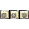 Image 1 : 1950 $1, 1954 & 1955 ICCS MS63.  Lot of 3 coins.