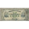 Image 1 : The Molsons Bank 1898 $5 194733, CH-490-22-14 nice G-VG/about VG.  The only example available to the