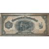 Image 1 : 1920 $2 NF-13 #A228361 Renouf-Brownrigg. Tougher note to find. Slight tears on vertical fold through