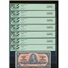 Image 1 : 1937 $2 BC-22c #LR3454091-097 Consec Lot 7 notes all PCGS CH UNC64PPQ.
