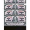 Image 1 : 1937 $10 BC-24c Lot;  includes 4 pcs CH UNC with consec numbers.