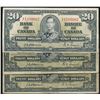 Image 1 : 1937 $20 BC-25a Lot;  includes 3 notes with Fine average for grades.