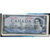 Image 1 : 1954 $5 BC-31a & BC-31b Lot;  includes 18 pcs VG to Fine for grades.