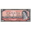 Image 1 : 1954 $2 BC-38aA #*AB0028054, CCCS Gem UNC65.