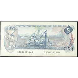 1979 $5 BC-53aT #33000335960 CCCS Gem UNC65. A Gem example.