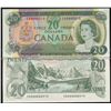 Image 1 : Matching Serial Numbers;  1969 $20 BC-50a #EA0000515 & 1979 BC-54a #50000000515.  Lot of 2 notes bot
