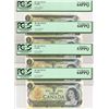 Image 1 : Low Serial; 1973 $1 BC-46a #NT0000015, 025, 035 to 095.  Lot of 9 PCGS graded notes AU58 to UNC64PPQ