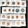 Image 1 : World Coinage Lot;  includes A 2” x 2” x 8” box of one hundred and five (105) pieces of U.S. and Can