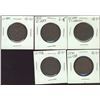 Image 1 : Tokens, LC-13A VF, LC-14B VF-30, LC-15A1 VF, LC-15A2 F-15 &LC-19A1(2) VF.  Lot of 5 LC issue tokens 