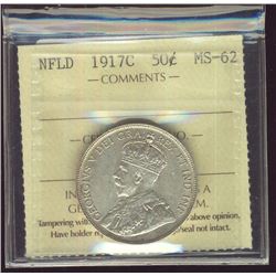 Nlfd 1917c 50¢ ICCS MS62.