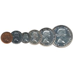 RCM Lot;  includes 1954 NSF PL Set.  All coins individually graded, 1¢ PL66RD, 5¢ PL65, 10¢ PL66Cam,