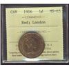 Image 1 : 1906 1¢ ICCS MS65RD.  Gem issue 75% red and lustrous.