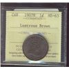 Image 1 : 1907H 1¢ ICCS MS63 Lustrous Brown.  Key issue.